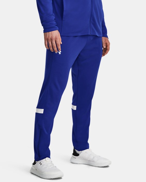 Men's UA Knit Warm Up Team Pants, Blue, pdpMainDesktop image number 0